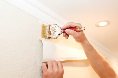 Pose de papier peint à Miolles — revêtements muraux et toiles de verre